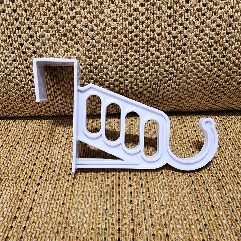 2/$10 3/$12 Plastic Indoor Office Over Door Wardrobe Clothes Hook Hanger White